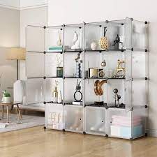 16 cube storage shelves with doors