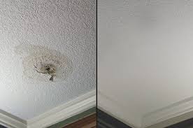 patch a hole in a textured ceiling