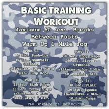 Basic Training Workout Army Workout Military Workout