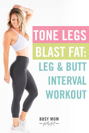 how to tone legs busy mom