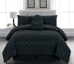 6 piece queen melia black comforter set