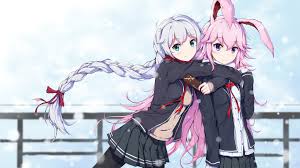 As rare as these characters are, they all have something good and warm to them or their past. Wallpaper Anime Girls Long Hair Animal Ears School Uniform White Hair Pink Hair Aqua Eyes Blue Eyes Smiling Looking At Viewer 1920x1080 Makelelele 1264259 Hd Wallpapers Wallhere