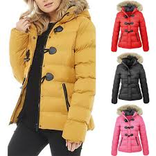 Womens Ladies Quilted Winter Coat