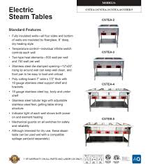 nsf 3 plate warmer and dry steam table nh 3