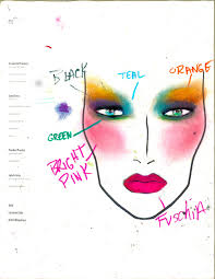 80s Inspired By Billy B In 2019 Makeup Face Charts 1980s