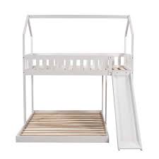 Full Wood House Bunk Bed