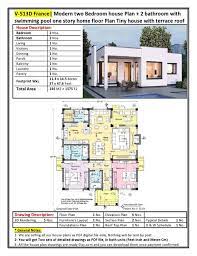 V 513d Modern House Plans Single Story
