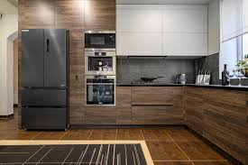 black stainless appliances
