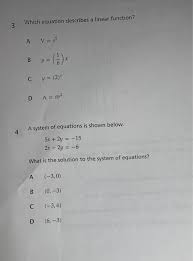 Solved Which Equation Describes A