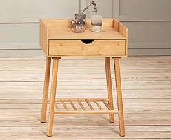 Planked wood bedside table with shelves. Bedside Table Cabinets And Lockers Jysk