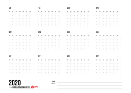 Hier kannst du dir schnell und kostenlos einen monatskalender erstellen. Kalender 2020 Zum Ausdrucken Alle Monate Und Wochen Als Pdf 12 1 Vorlage Kostenlos Lukinski Immobilien