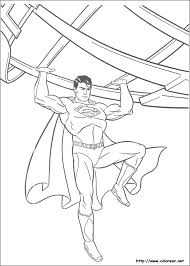 dibujos de superman para colorear en