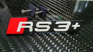 stl file audi rs3 plus emblem logo