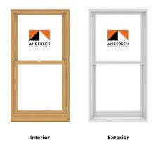 double hung wood clad insulated window