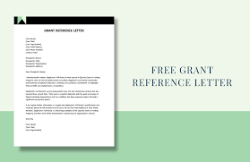 grant letter template in word free