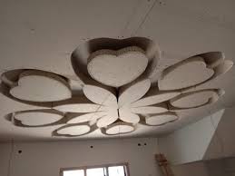 brown flower ceiling design