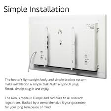 Adax Neo Electric Panel Heater Wall