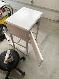 yard sewing machine table makeover