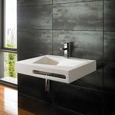 wall mounted rectangular basin
