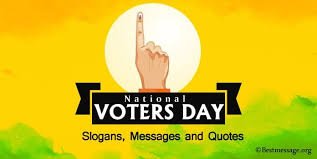 National voters day (राष्ट्रीय मतदाता दिवस) is celebrated on 25 january every year to mark the india is celebrating 9th national voters day on 25th january 2019 for enhanced participation of citizens in. 4oxjtwbyfqcqm