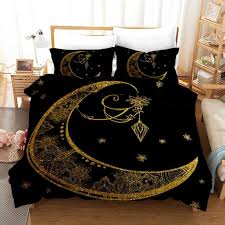 Luxury 3d Bedding Set King Black Gold