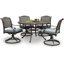 The darlee ten star 5 piece aluminum round patio dining set is the perfect choice for classic and contemporary spaces alike. Traditional 5 Piece Square Pub Style Table Macan Rc Willey
