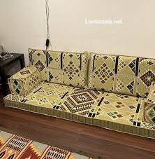 Green Pistachio Floor Sofa Oriental