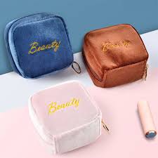 personalized velvet cosmetic bag whole