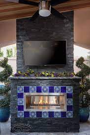 Orange County Outdoor Fireplace