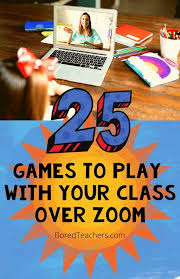 25 fun zoom games teachers can play