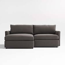 2 Piece Small Space Sectional Sofa