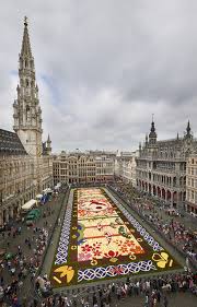 flower carpet at brussels grand place