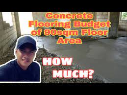 building a concrete floor for house