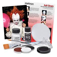 evil clown halloween makeup kit