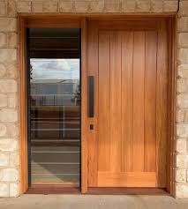 Teal Timber Doors Entry Doors