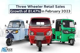 three wheeler retail s growth of 81