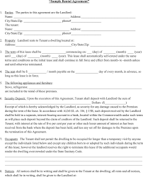 Example Printable Lease Agreement Download Them Or Print