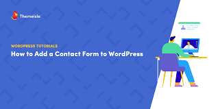 how to add a contact form to wordpress
