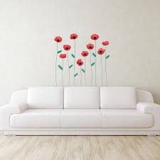 Flowers With Long Stems Wall Decal