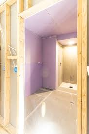 Bathroom Progress Purple Xp Drywall