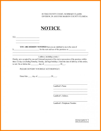 30 Day Eviction Notice Form Template Business