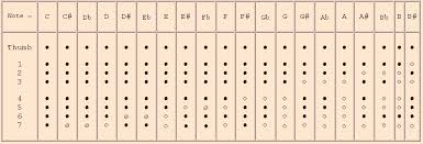 Philippe Bolton Recorder Maker Comparative Charts For