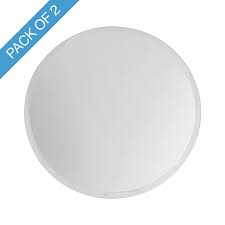 Round Mirror Glass Bevelled Plate Pack