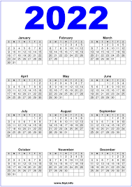 This template is without holidays. Calendar 2022 Us Printable Blue Hipi Info Calendars Printable Free