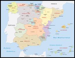 Close up of a world map with spain in focus stock photo alamy. Spain Maps Facts World Atlas