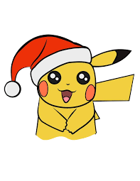 how to draw pikachu with noel clothes