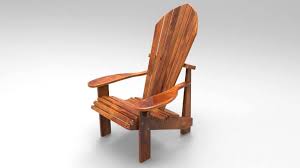 Outdoor Wooden Chair 3d Model By Tatenda