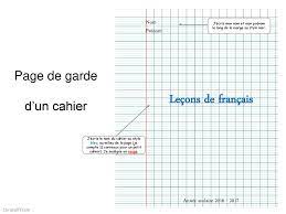 Page De Garde Cm1 Cahier Personnel - Leçons de français Page de garde d'un cahier Nom Prénom - ppt télécharger