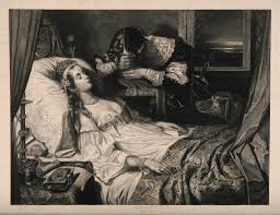 Image result for image young lady at deathbed