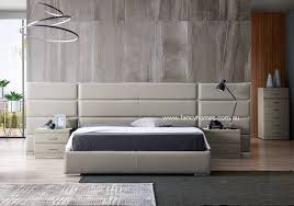 Olivia Contemporary Leather Bed